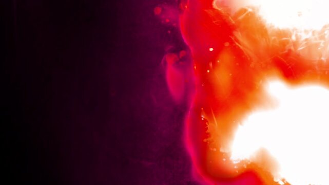 A seamless flashfire transition with fast flame burst and glowing ember particles.