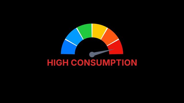 High consumption Risk meter Animation