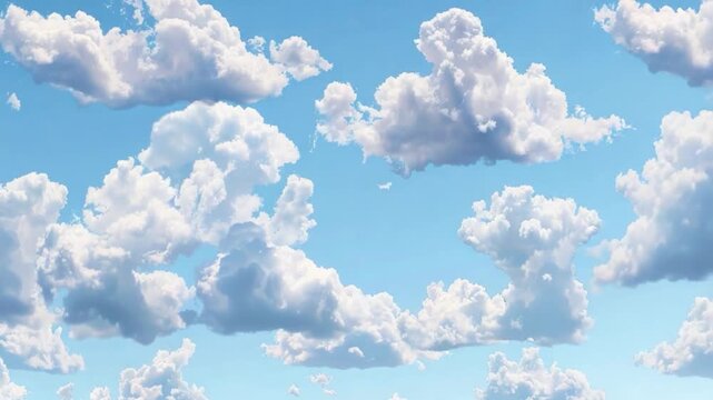 A plane flies through a cloudy blue sky with sunbeams shining through the clouds