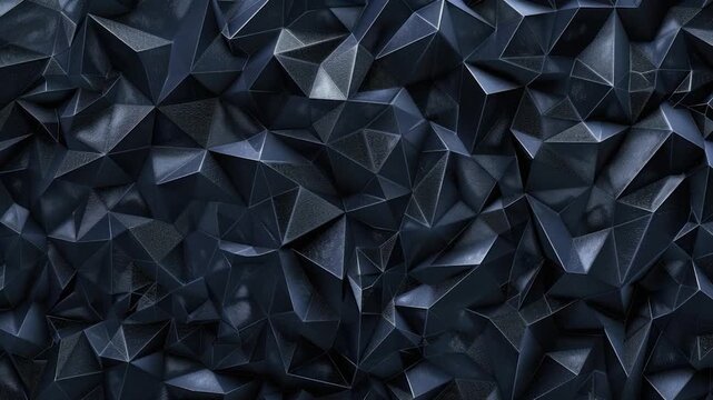 A collection of black paper triangles stuck to a wall, often used as a decorative or artistic element