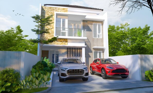 house modern 2 flor