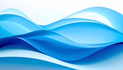Obraz premium A flowing abstract blue wave pattern creates a dynamic vector illustration with curved lines and light textures for a professional business backdrop or web wallpaper design