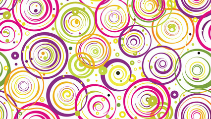 Fototapeta premium Vector colorful circle pattern background