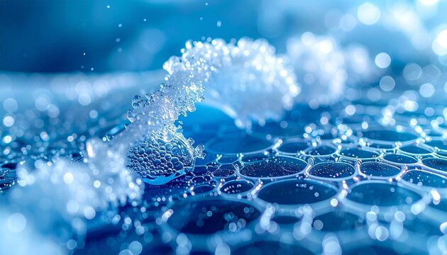 Semipermeable membrane sheet showing micro-perforations