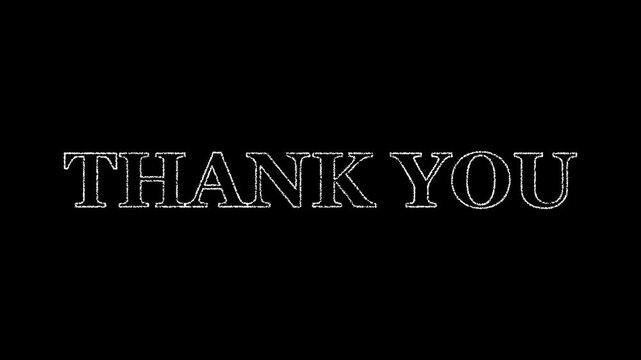 Cinematic Thank You particle animation. Scattered particles gracefully come together to form the words THANK YOU.
Designed with smooth motion, precise particle placement, and clean typography, this an