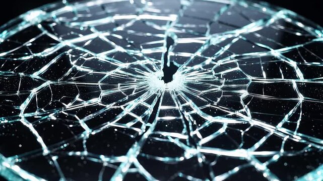 Shattered glass web pattern