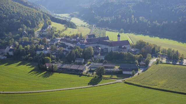Archabbey of St Martin at Beuron (lat. Archiabbatia Sancti Martini Beuronensis), Benedictine monastery, Beuron, Upper Danube Valley, Swabian Alb, Baden-W&uuml;rttemberg, Germany