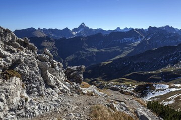 View Nebelhorn Allg Alps The