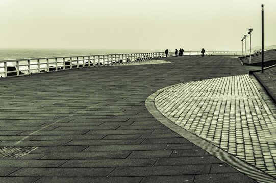 Westerland harbour promenade, Sylt island, Germany