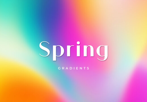 Vibrant Spring Gradient Textures