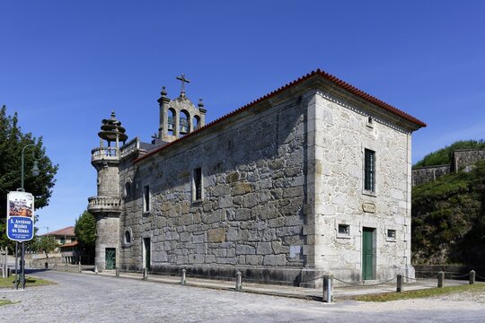 Santo Antonio Church, Santo Antonio Mixoes da Serra village, Peneda Geres National Park, Minho, Portugal