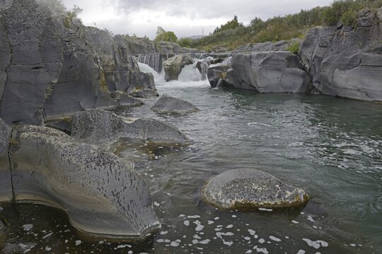 Alcantara River, Parco fluviale dell Alcantara, Sicily, Italy