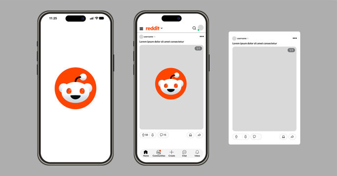 Reddit mobile app interface, social media user interface design and post design, digital community platform on smartphone screen
