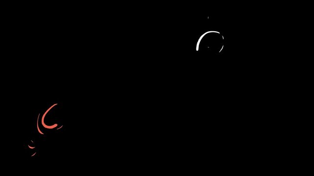 Circles bursting animation, firework explosion animation loop, firework blust effects, burst circle effect, ellipse blast, glowing shapes line circle animation explosion on black background.