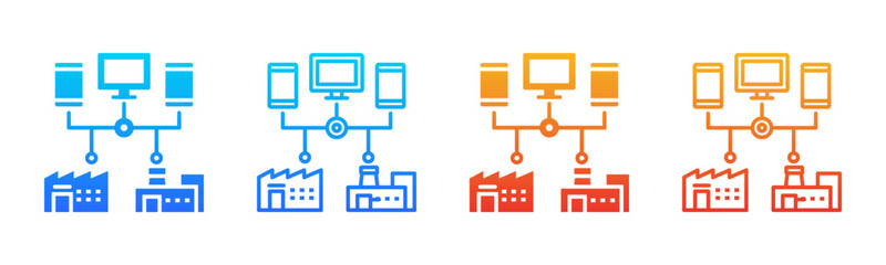 Connected Devices icon sheet multiple style collection