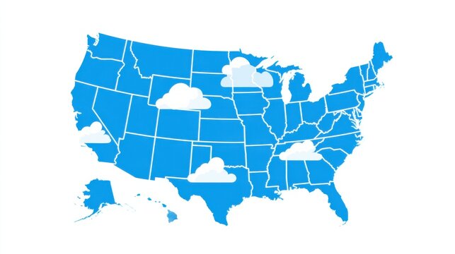 Map of the united states for minimum living standard index analysis and visualization of geographic insights