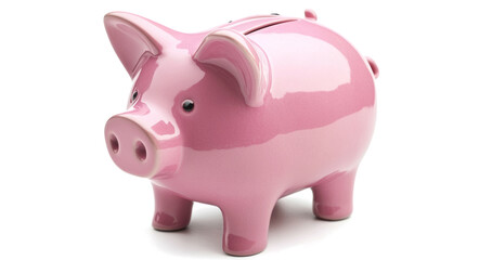 Obraz premium piggy bank isolated on a transparent background, 