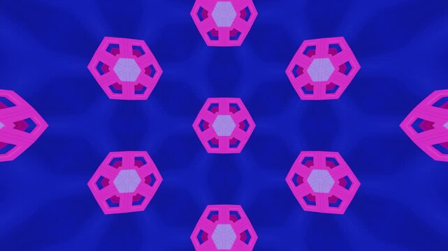 Abstract Kaleidoscope Animation &ndash; Seamless Pattern Background Loop