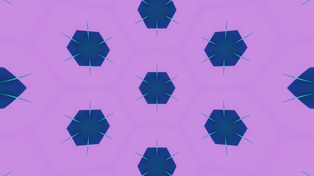 Kaleidoscope Background &ndash; Abstract Geometric Pattern Loop Animation