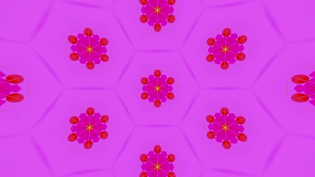 Kaleidoscope Pattern Background &ndash; Abstract Mandala Loop Animation