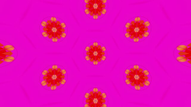Abstract Kaleidoscope Loop &ndash; Symmetrical Geometric Pattern Background