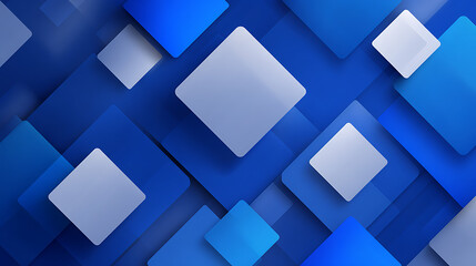 Obraz premium Abstract blue geometric shapes layered background