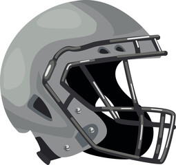 Obraz premium Protective gear for motorcycling including red open face helmet vector