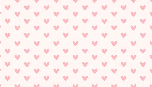 Pink heart pattern on light pink background. Subtle, simple, and sweet romantic design