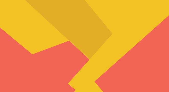 Abstract geometric shapes in warm colors a striking visual silhouette