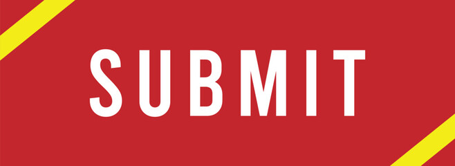 Fototapeta premium Submit Button Banner – Red Call to Action Web Interface Label Design