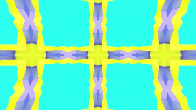 Ornamental Kaleidoscope: A Stunning Abstract 3D Geometric Mosaic. This video showcases dynamic patterns and intricate designs for a unique visual experience