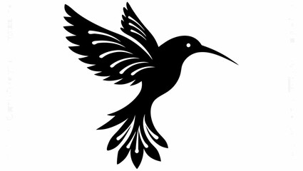 Fototapeta premium Majestic hummingbird in mid flight with intricate feather details