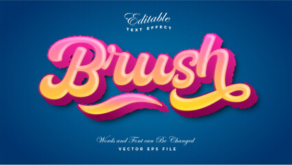 Mural Brush 3D Bold Text Effect © Creative