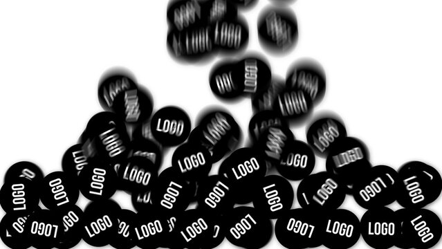 Logo Balls 4K &ndash; Dynamic Sphere Particles Logo Animation, Modern Branding Intro with Abstract Ball Motion Graphics for Promo and Social Media