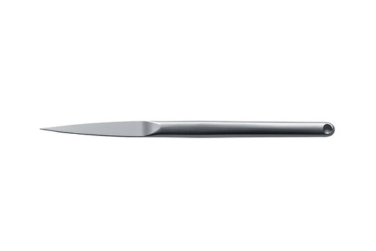 Stainless steel scriber tool, featuring a sharp tip and a cylindrical hollow handle, ideal for precision marking and detailed work