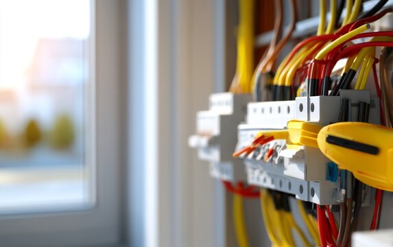 Detailed Electrical Wiring Installation in Utility Room Setup and Tools