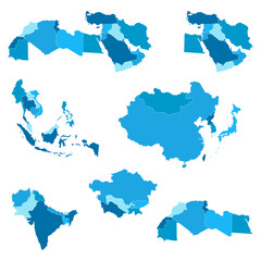 Obraz premium Map of Asia Pacific.