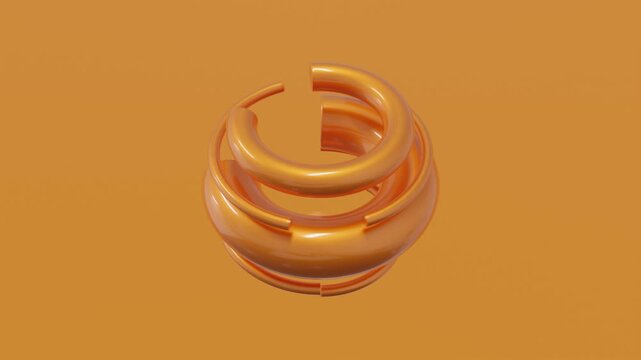 Abstract 3D composition featuring refined geometry and subtle contrast, suited for modern digital design, tranquil motion graphics, and polished abstract visuals