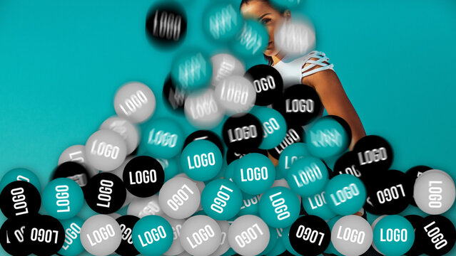 Logo Balls HD &ndash; Dynamic Sphere Particles Logo Reveal, Smooth Motion Graphics Transition, Modern Branding Intro Animation for Promo and Social Media