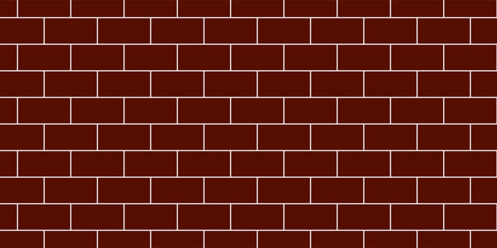 A geometric abstract background featuring a deep maroon or dark red brick wall pattern. The design uses clean white outlines to define the brick structure,