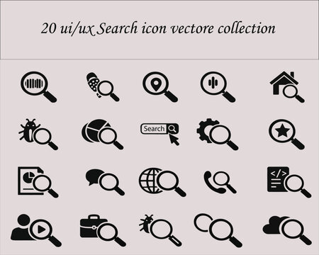 Search icon vectore collection