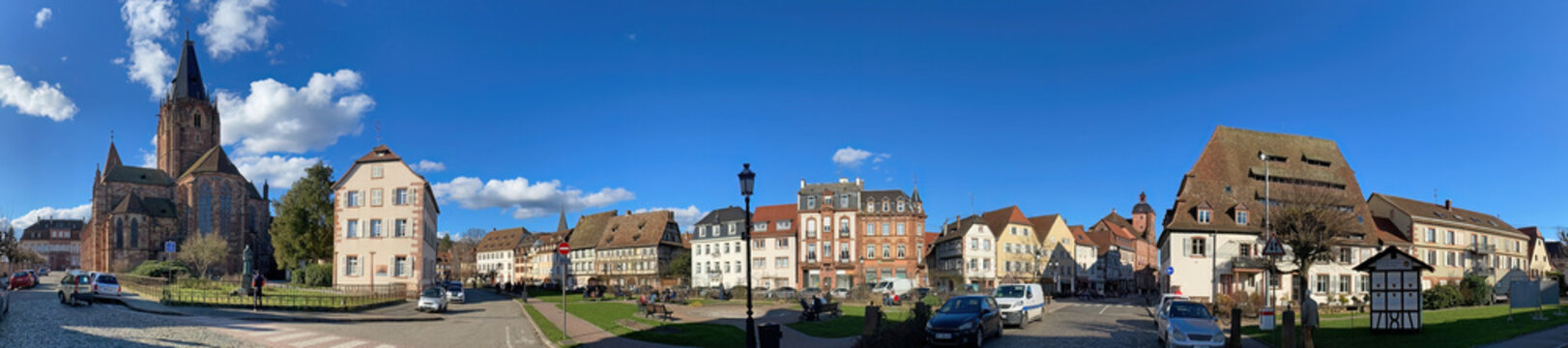 Panorama von Wissembourg, Elsass, Frankreich