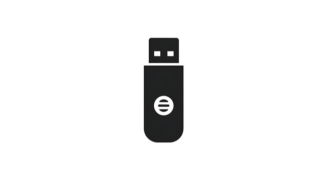A minimalistic illustration of a USB flash drive. This image could be a perfect asset for any tech-related project.