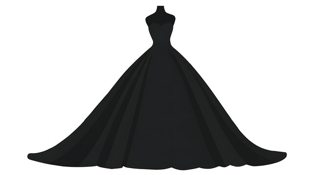 A Stunning Black Gown on a Mannequin: A Fashion Statement 