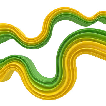 A vibrant abstract design featuring wavy green and yellow lines on a Brazil, green and yellow colors in 2026 soccer world championship