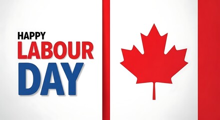 Obraz premium Happy labour day canada celebration honoring workers' contributions