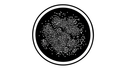 Intricate Microscopic Pattern within a Circular Frame