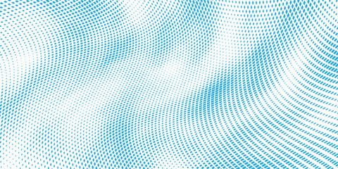Obraz premium Creative blue and white squares halftone texture vector illustration blue and white dot background. background illustration