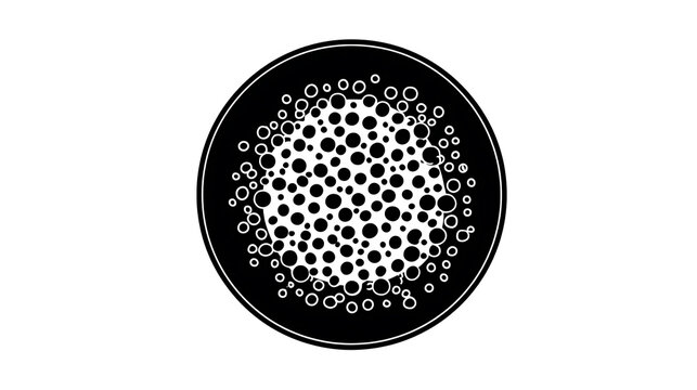Abstract graphic representation of many circles inside one another creating visual complexity