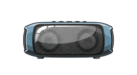 Naklejka premium Portable Wireless Bluetooth Speaker with Mesh Front.
